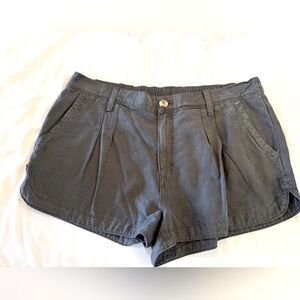 aerie Charcoal Utility Cargo Shorts